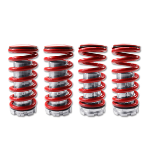 Красные регулируемые понижающие пружинные амортизаторы Coilover для Honda Civic 88-91